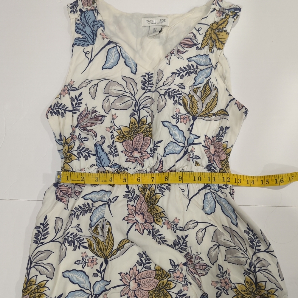 Rachel Zoe White Floral Sleeveless Dress Knee Length Women's 4 Easter Spring - Picture 15 of 16